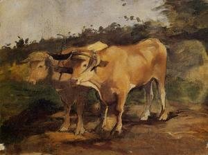 Toulouse-Lautrec - Two Bulls Wearing a Yoke