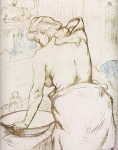 Elles: Woman at Her Toilette, Washing Herself