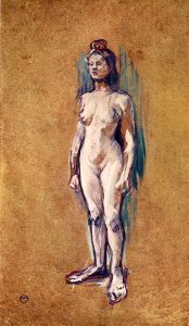 A nude woman