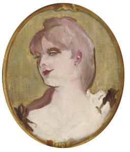 Portrait de femme (Medaillon pour la decoration du salon de la Maison de la rue d'Amboise, Paris)