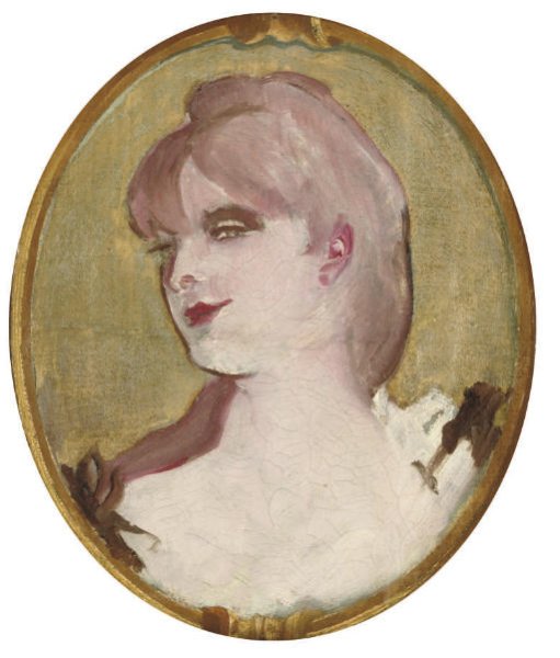 Portrait de femme (Medaillon pour la decoration du salon de la Maison de la rue d'Amboise, Paris) 2