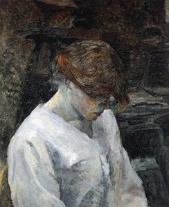 The Red-Head in a White Blouse